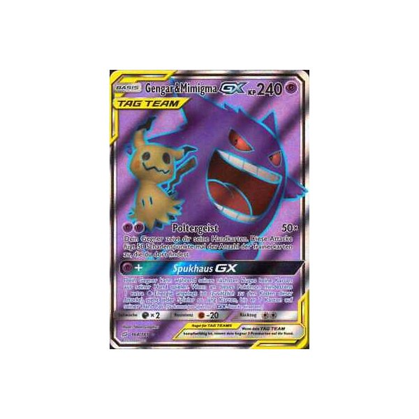 Gengar &amp; Mimigma GX TAG TEAM 164/181 FULLART