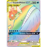 Karpador &amp; Wailord GX TAG TEAM 183/181 RAINBOW
