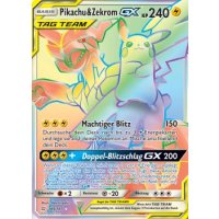 Pikachu & Zekrom GX TAG TEAM 184/181 RAINBOW