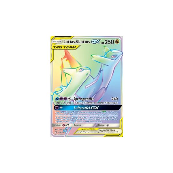 Latias &amp; Latios GX TAG TEAM 190/181 RAINBOW