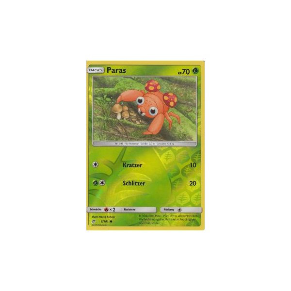 Paras 006/181 REVERSE HOLO