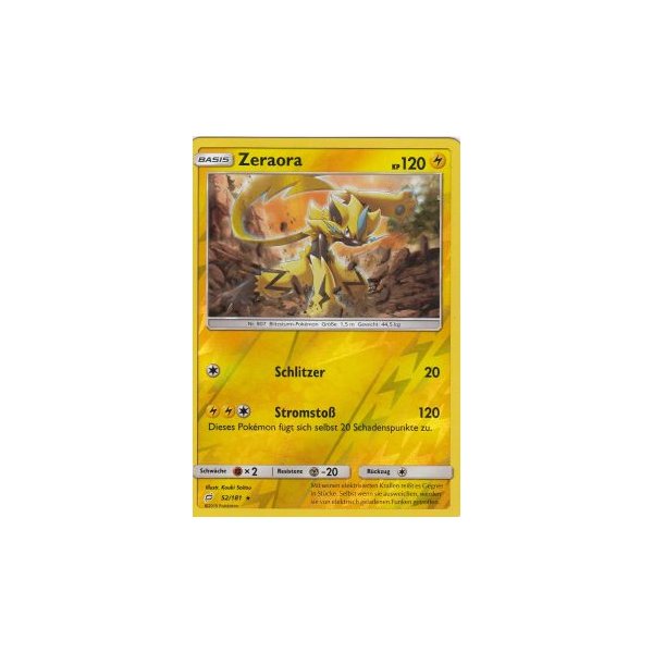 Zeraora 52/181 REVERSE HOLO Teams sind Trumpf Pokemon Karte kaufen