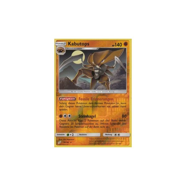 Kabutops 078/181 REVERSE HOLO