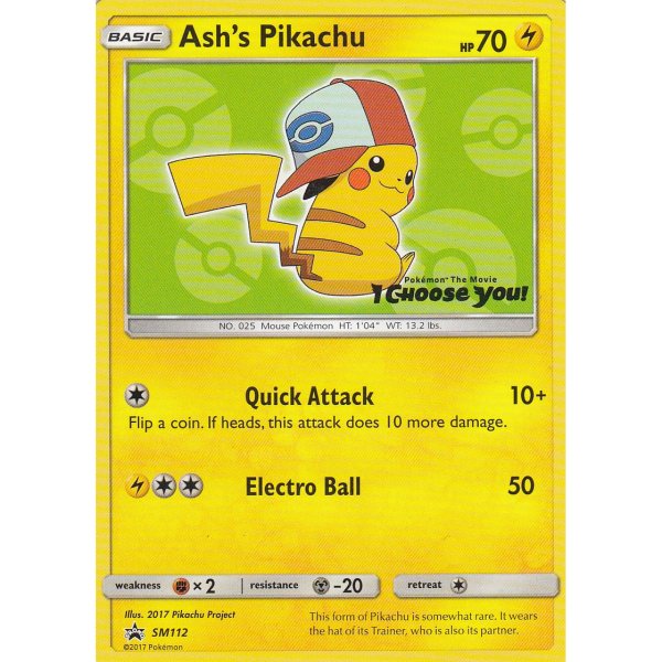 Ashs Pikachu SM112 (englisch) PROMO