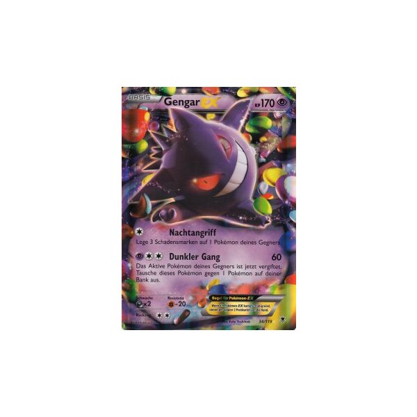Gengar-EX 34/119 HOLO OVERSIZED/&Uuml;BERGRO&szlig;