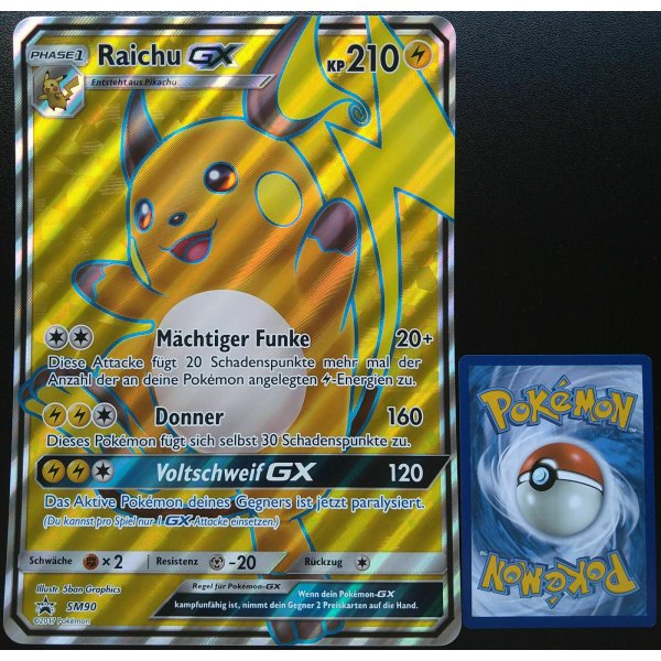 Raichu-GX SM90 HOLO OVERSIZED/&Uuml;BERGRO&szlig;