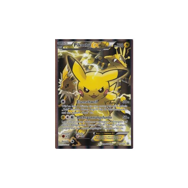 Pikachu-EX XY124 HOLO OVERSIZED/&Uuml;BERGRO&szlig;