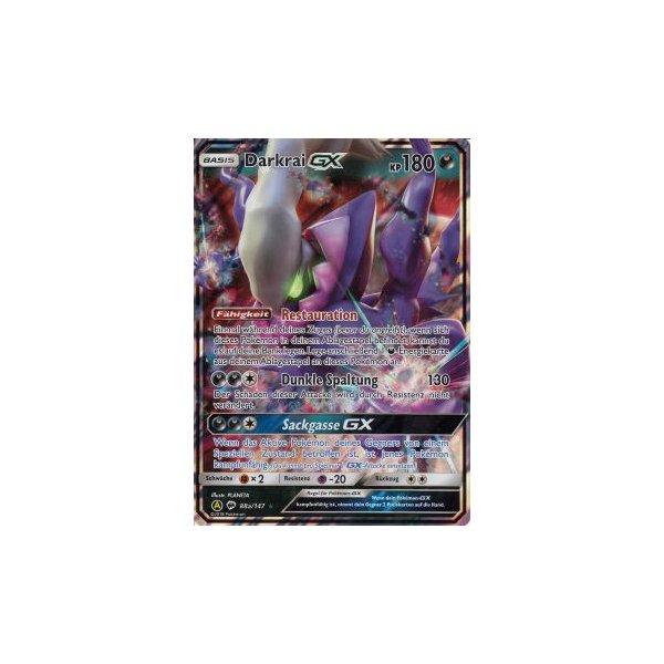 Darkrai-GX 88a/147 HOLO OVERSIZED/&Uuml;BERGRO&szlig;