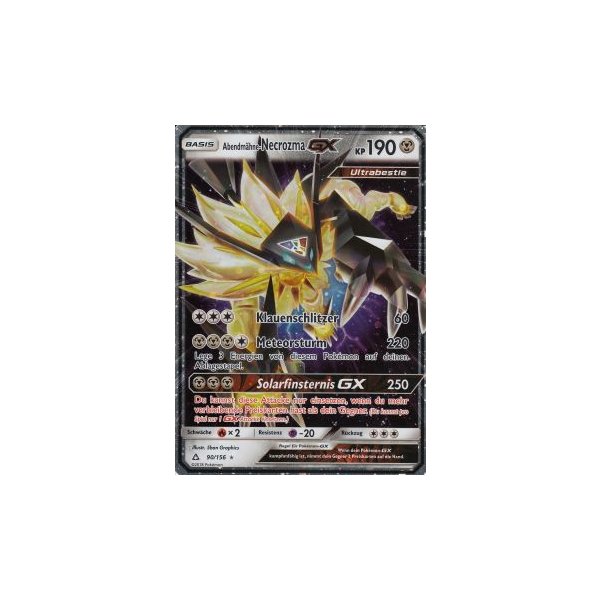 Abendm&auml;hne-Necrozma-GX 90/156 HOLO OVERSIZED/&Uuml;BERGRO&szlig;