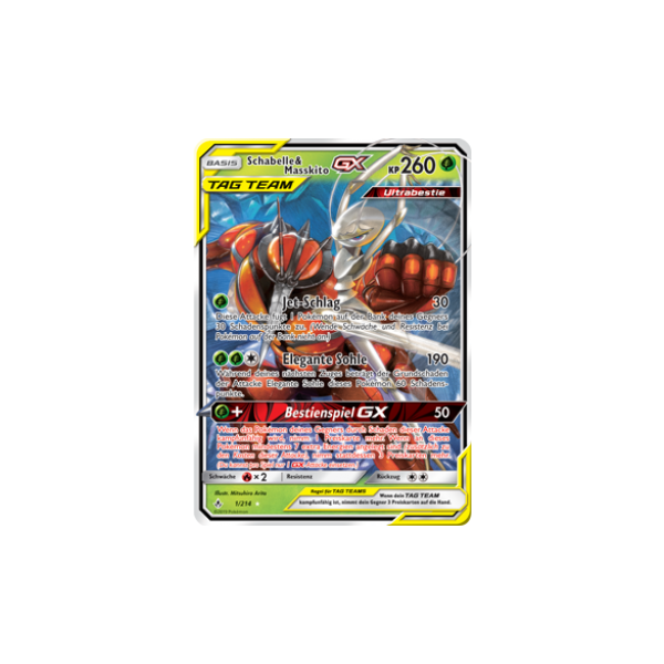 Schabelle &amp; Masskito-GX TAG TEAM rot 001/214