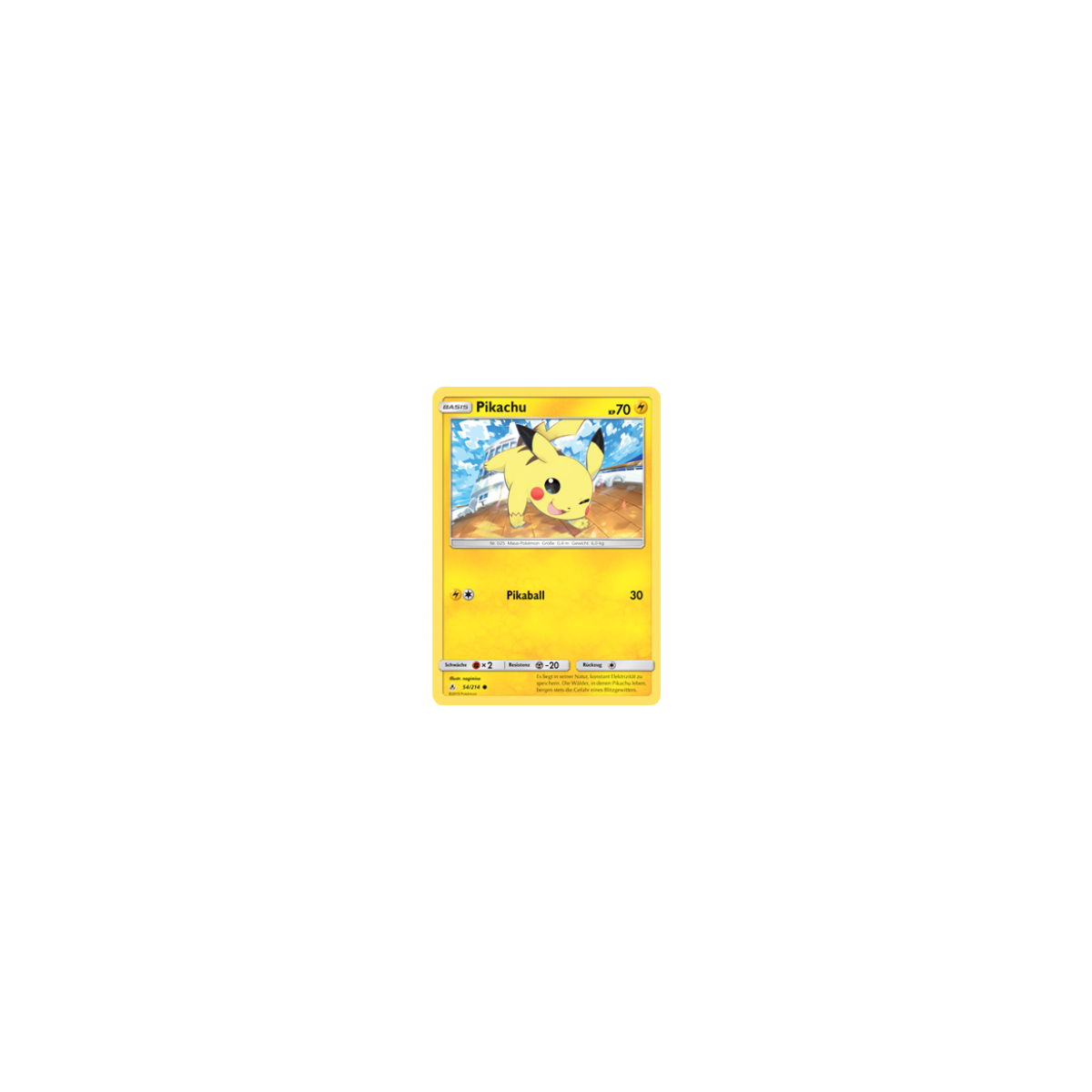 Pokemon 54/214 Pikachu Kräfte im Einklang