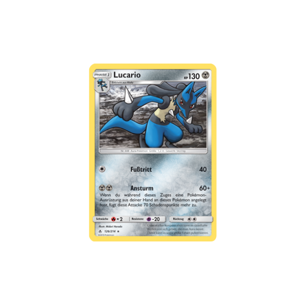 Lucario 126/214 HOLO