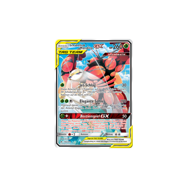 Schabelle &amp; Masskito-GX TAG TEAM rot 192/214 FULLART
