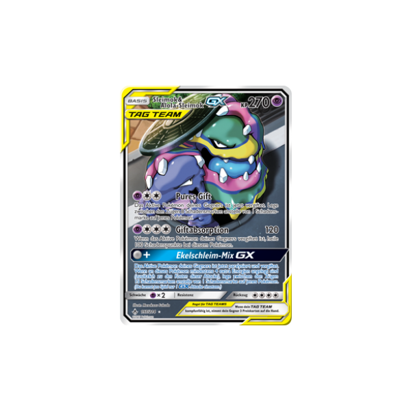 Sleimok &amp; Alola-Sleimok-GX TAG TEAM 197/214 FULLART