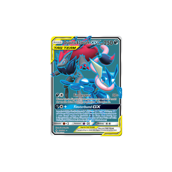 Quajutsu &amp; Zoroark-GX TAG TEAM 200/214 FULLART