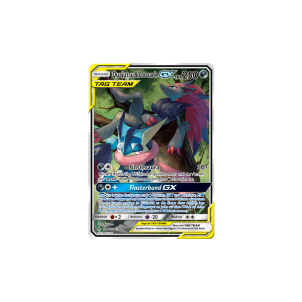 Quajutsu &amp; Zoroark-GX TAG TEAM 201/214 FULLART