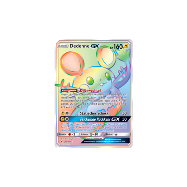 Dedenne-GX 219/214 RAINBOW