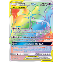 Sleimok &amp; Alola-Sleimok-GX TAG TEAM 220/214 RAINBOW