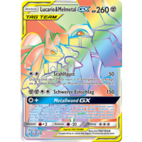 Lucario & Melmetal-GX TAG TEAM 224/214 RAINBOW