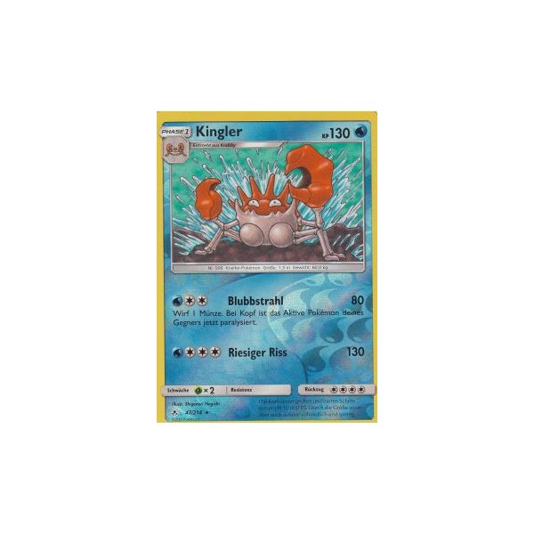 Kingler 047/214 REVERSE HOLO