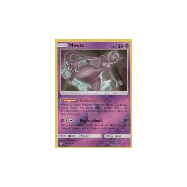 Mewtu 075/214 REVERSE HOLO