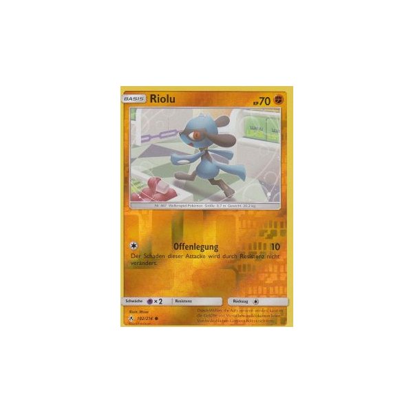 Riolu 102/214 REVERSE HOLO