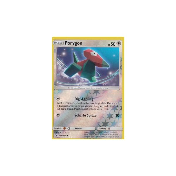 Porygon 154/214 REVERSE HOLO