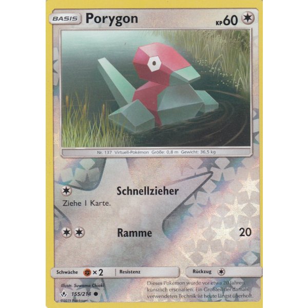 Porygon 155/214 REVERSE HOLO