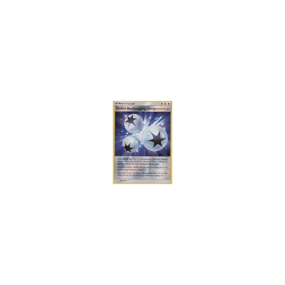Dreifach-Beschleunigungs-Energie 234/181 SM10 Kräfte im Einklang DE Pokémonkarte