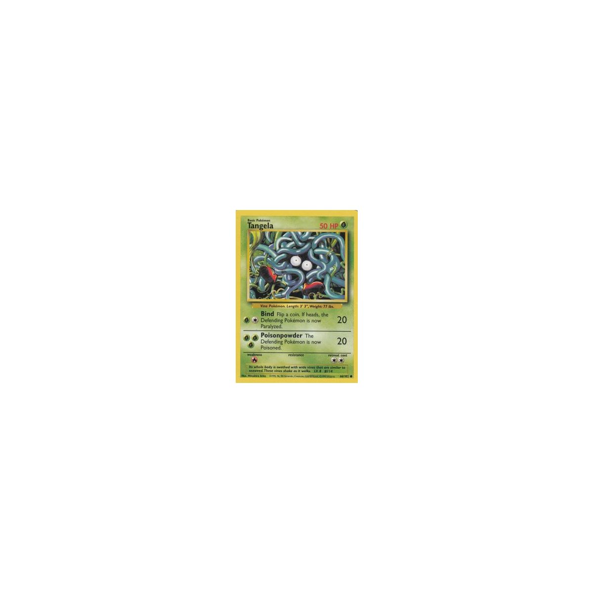 Tangela 66/102 Base Set Pokemon Karte kaufen