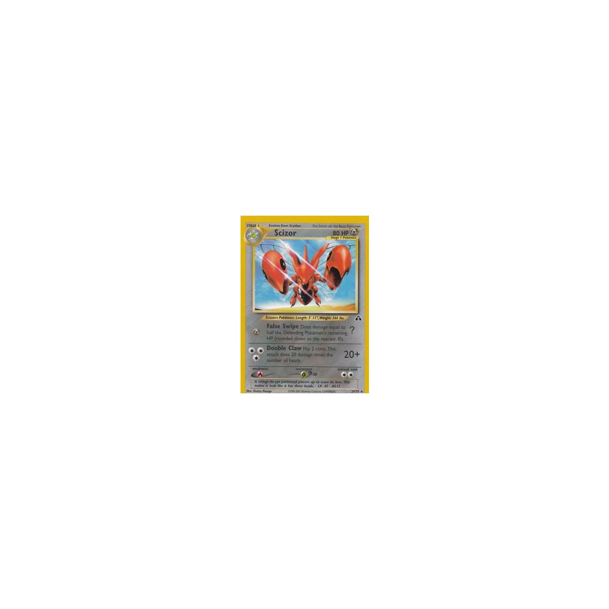 Scizor 29/75 Neo Discovery Pokemon Karte kaufen