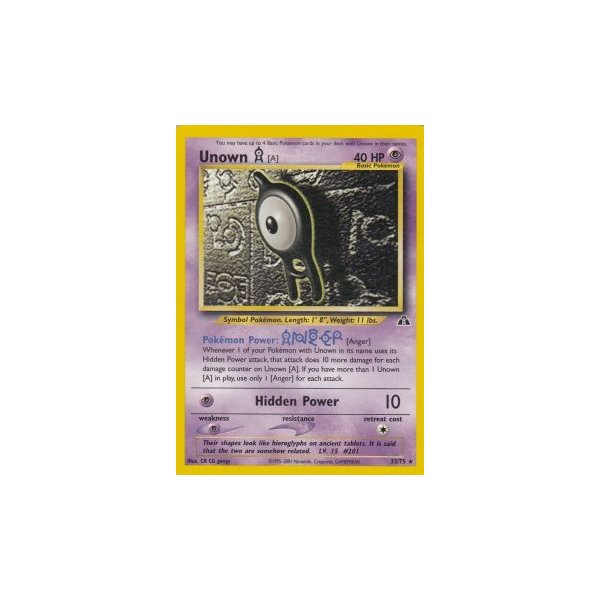 Unown A 33/75