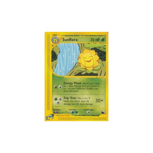 Pokemon Karte selten alt Card Game Skyridge Nr 105/144 Sonnflora deutsch 