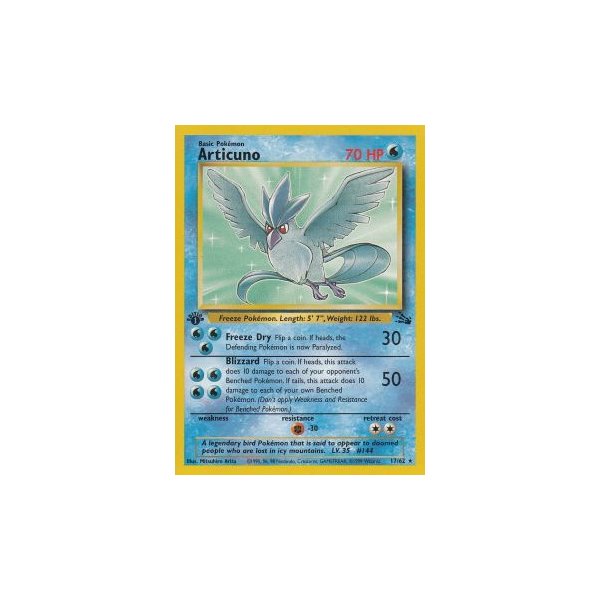 Articuno 17/62 1. Edition (english)