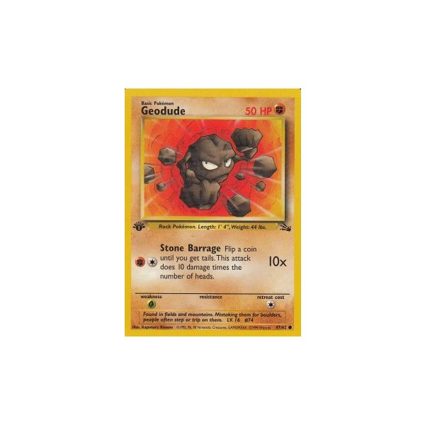 Geodude 47/62 1. Edition (english)