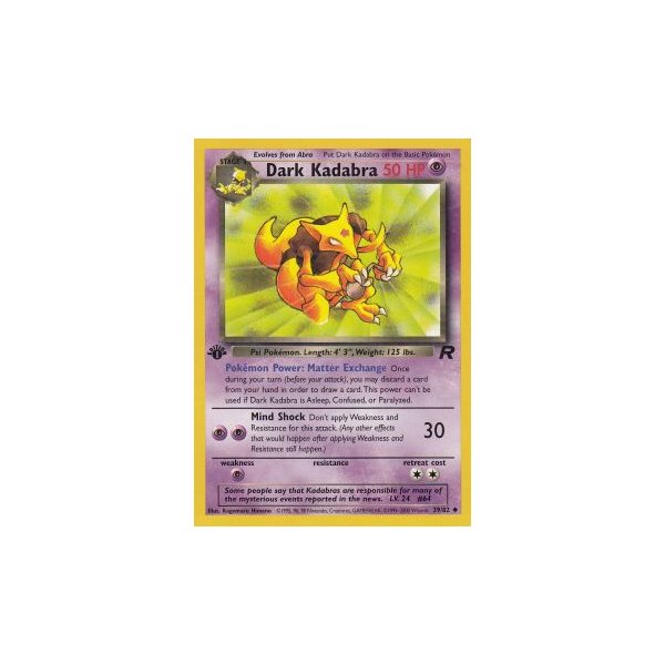 Dark Kadabra 39/82 1. Edition (english)