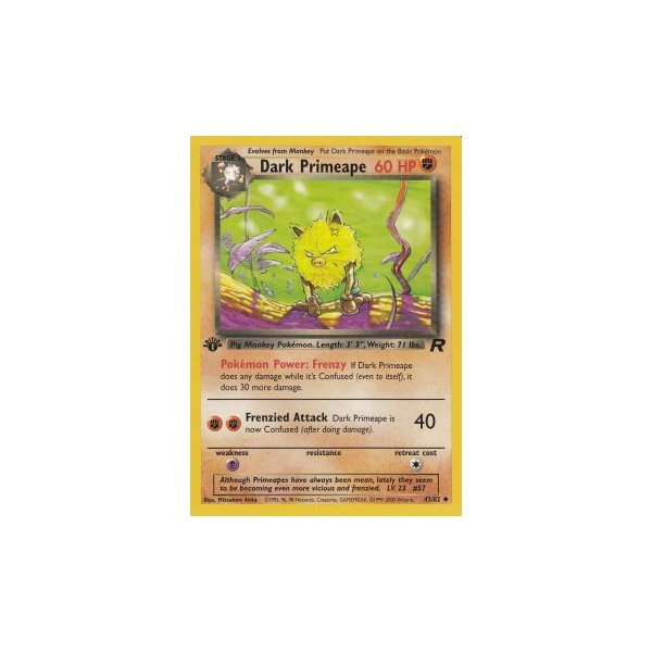Dark Primeape 43/82 1. Edition (english)