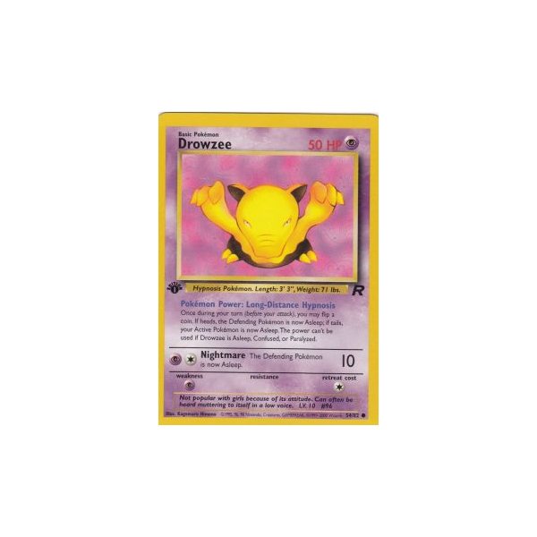 Drowzee 54/82 1. Edition (english)