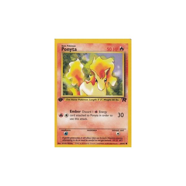 Ponyta 64/82 1. Edition (english)