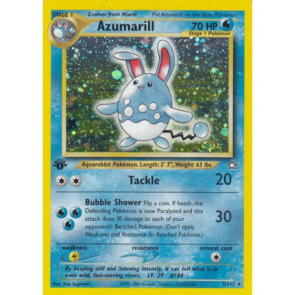 Azumarill 2/111 1. Edition (english) HOLO