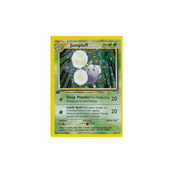 Jumpluff 7/111 1. Edition (english) HOLO
