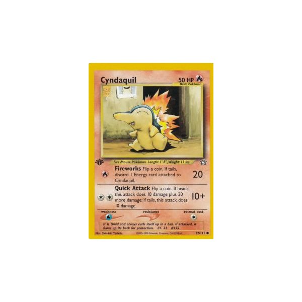 Cyndaquil 57/111 1. Edition (english)