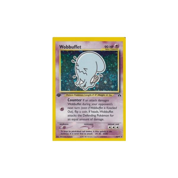 Wobbuffet 16/75 1. Edition (english) HOLO