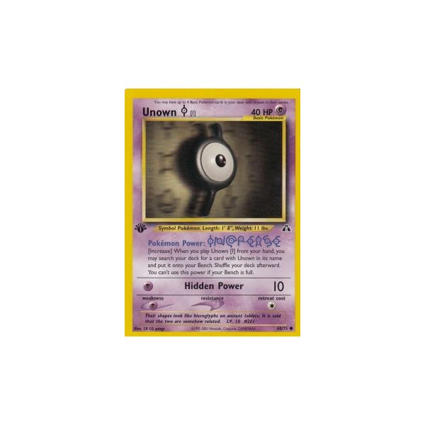 Unown I 68/75 1. Edition (english)