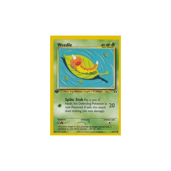 Weedle 70/75 1. Edition (english)