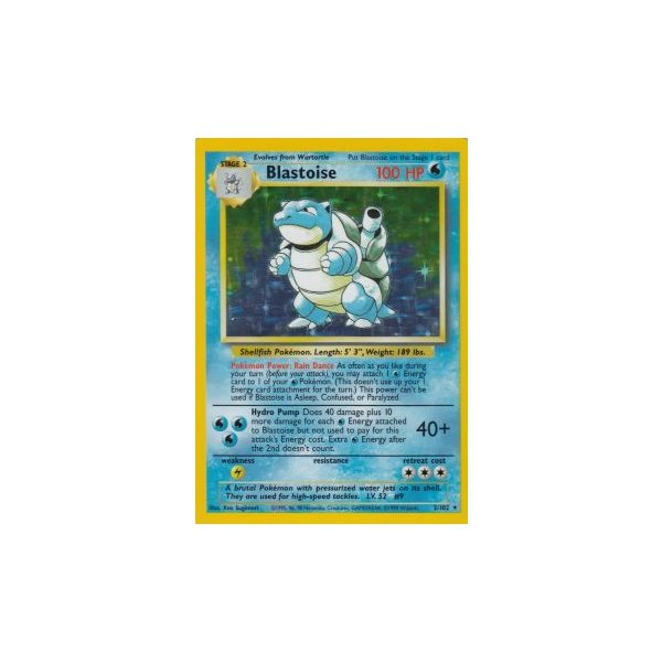 Blastoise 2/102 HOLO BESPIELT