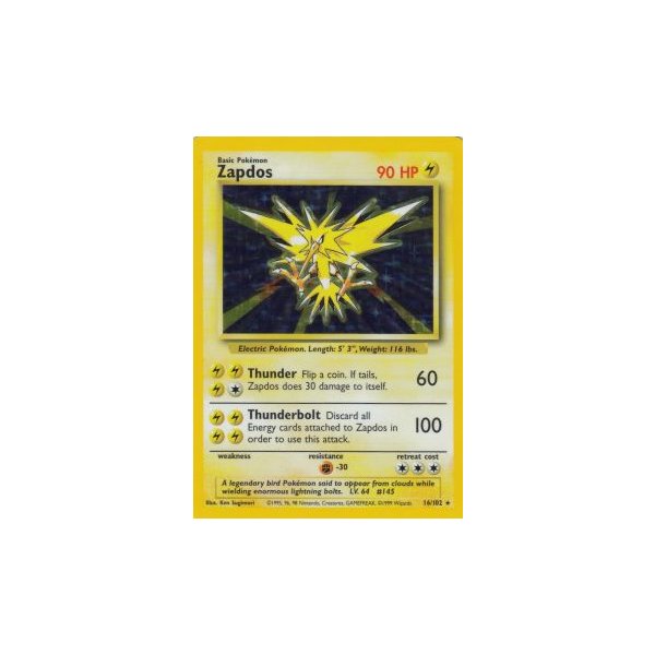 Zapdos 16/102 HOLO BESPIELT