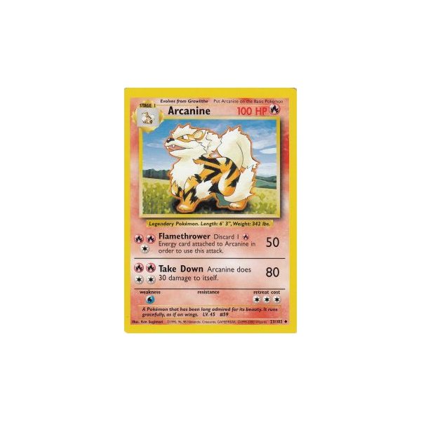 Arcanine 23/102 BESPIELT