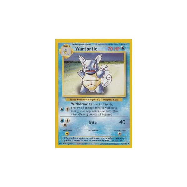 Wartortle 42/102 BESPIELT