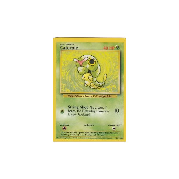 Caterpie 45/102 BESPIELT